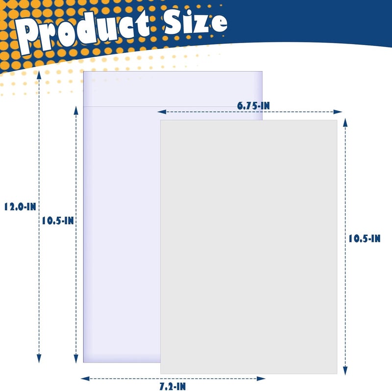 Leffis 200 Count Comic Book Current Size Bags and Boards Transparent Acid-Free and Reusable Comic Book Sleeves for Regular Comics (Bags and Boards X 200PCS) - Image 2